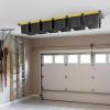 imageTORACK Garage Ceiling Bin Storage Rack Adjustable Heavy Duty Overhead Tote Storage Railsfor 6 Bins Bins are not includedfor 6 bins