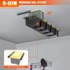imageTORACK Garage Ceiling Bin Storage Rack Adjustable Heavy Duty Overhead Tote Storage Railsfor 6 Bins Bins are not includedfor 6 bins