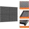 imageTORACK 4Pcs 12quotx16quot Metal Pegboard Panels for Garage Workbench Shop Shed Tool Organizer Peg Board with 18quot ampamp 14quot Holes Modular WallMounted Pegboard for Pegboard Hooks BlackBlack