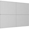 imageTORACK 4Pcs 12quotx16quot Metal Pegboard Panels for Garage Workbench Shop Shed Tool Organizer Peg Board with 18quot ampamp 14quot Holes Modular WallMounted Pegboard for Pegboard Hooks BlackGray