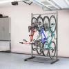 imageTORACK Freestanding Bike Storage Stand for Garage Heavy Duty 7 Bikes and 7 Helmets Vertical Bike Storage Stand Floor Bike Storage RackStand for 4 bikes
