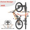 imageTORACK WallMounted Swivel Bike Rack Garage Vertical Bike Hangers for 3 Bikes and 3 Helmets Rotating Bike Storage Hooks Holds Up to 300 lbsfor 5 bikes
