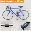 imageTORACK Wallmounted Bike Pedal Hanger Heavy Duty Garage Wall Horizontal Bike Rack Bike Display Stand for Wall Holds Up to 70 lbsPack of 23 Pack