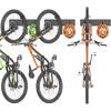imageTORACK WallMounted Swivel Bike Rack Garage Vertical Bike Hangers for 3 Bikes and 3 Helmets Rotating Bike Storage Hooks Holds Up to 300 lbsfor 3 bikes