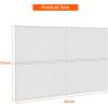 imageTORACK 4 PCS Metal Pegboard Panels12quot x 24quot for Wall Garage Tools Pegboard for Workbench Modular Peg Board Tool Organizer Board Kit for Pegboard HooksPack of 4 BlackGray
