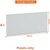 imageTORACK 4 PCS Metal Pegboard Panels12quot x 24quot for Wall Garage Tools Pegboard for Workbench Modular Peg Board Tool Organizer Board Kit for Pegboard HooksPack of 4 BlackGray