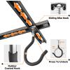 imageTORACK Ceiling Bike Rack for Garage CeilingMounted Bicycle Storage Hooks for 4 Bikes Horizontal or 8 Bikes Vertical Adjustable Overhead Bicycle Hooks for Mountain Road and Kids Bike
