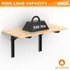 imageTORACK Heavy Duty Wall Mounted Folding Workbench SpaceSaving Collapsible Wall TableDesk for Garage Workshop Holds Up to 550 lbsBoard Size 4725 x 2275 in4725x2275 inch