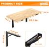 imageTORACK Heavy Duty Wall Mounted Folding Workbench SpaceSaving Collapsible Wall TableDesk for Garage Workshop Holds Up to 550 lbsBoard Size 4725 x 2275 in32x18 inch