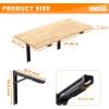 imageTORACK Heavy Duty Wall Mounted Folding Workbench SpaceSaving Collapsible Wall TableDesk for Garage Workshop Holds Up to 550 lbsBoard Size 4725 x 2275 in4725x2275 inch
