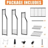 image:imageTORACK Golf Bag Storage for Garage Rolling Golf Bag Stand Golf Equipment amp Accessories Storage Rack with ShelvesBlack