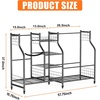 image:imageTORACK Golf Bag Storage for Garage Rolling Golf Bag Stand Golf Equipment amp Accessories Storage Rack with ShelvesBlack