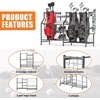 image:imageTORACK Golf Bag Storage for Garage Rolling Golf Bag Stand Golf Equipment amp Accessories Storage Rack with ShelvesBlack