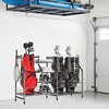 image:imageTORACK Golf Bag Storage for Garage Rolling Golf Bag Stand Golf Equipment amp Accessories Storage Rack with ShelvesBlack