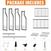 image:imageTORACK Golf Bag Storage for Garage Rolling Golf Bag Stand Golf Equipment amp Accessories Storage Rack with ShelvesBlack