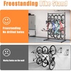 image:imageTORACK Garage Freestanding Hanging Bike Stand with Wheels Heavy Duty Rolling 5 Bikes Vertical Bike Storage Stand Floor Bike Storage Rackfor 5 BikesBike stand for 5 bikes