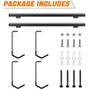 image:imageTORACK Overhead Bike Rack for Garage CeilingMounted Bicycle Storage Hooks for 4 Bikes Horizontal or 8 Bikes Vertical Adjustable Bicycle Hooks for Mountain Road Bikesfor 2 bikes