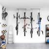 image:imageTORACK Overhead Bike Rack for Garage CeilingMounted Bicycle Storage Hooks for 4 Bikes Horizontal or 8 Bikes Vertical Adjustable Bicycle Hooks for Mountain Road Bikesfor 2 bikes