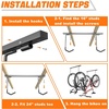 image:imageTORACK Overhead Bike Rack for Garage CeilingMounted Bicycle Storage Hooks for 4 Bikes Horizontal or 8 Bikes Vertical Adjustable Bicycle Hooks for Mountain Road Bikesfor 4 bikes