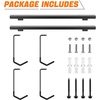 image:imageTORACK Overhead Bike Rack for Garage CeilingMounted Bicycle Storage Hooks for 4 Bikes Horizontal or 8 Bikes Vertical Adjustable Bicycle Hooks for Mountain Road Bikesfor 4 bikes