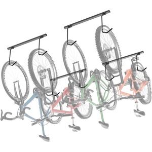 image:imageTORACK Overhead Bike Rack for Garage CeilingMounted Bicycle Storage Hooks for 4 Bikes Horizontal or 8 Bikes Vertical Adjustable Bicycle Hooks for Mountain Road Bikesfor 4 bikes