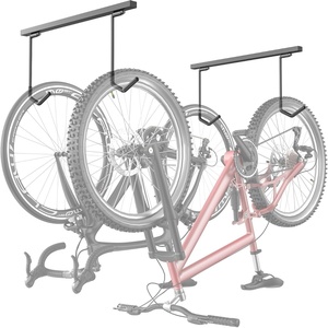 image:imageTORACK Overhead Bike Rack for Garage CeilingMounted Bicycle Storage Hooks for 4 Bikes Horizontal or 8 Bikes Vertical Adjustable Bicycle Hooks for Mountain Road Bikesfor 2 bikes